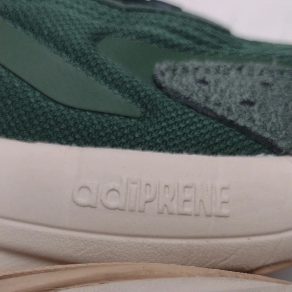 Adidas Green and White Sneakers with Chunky Sole